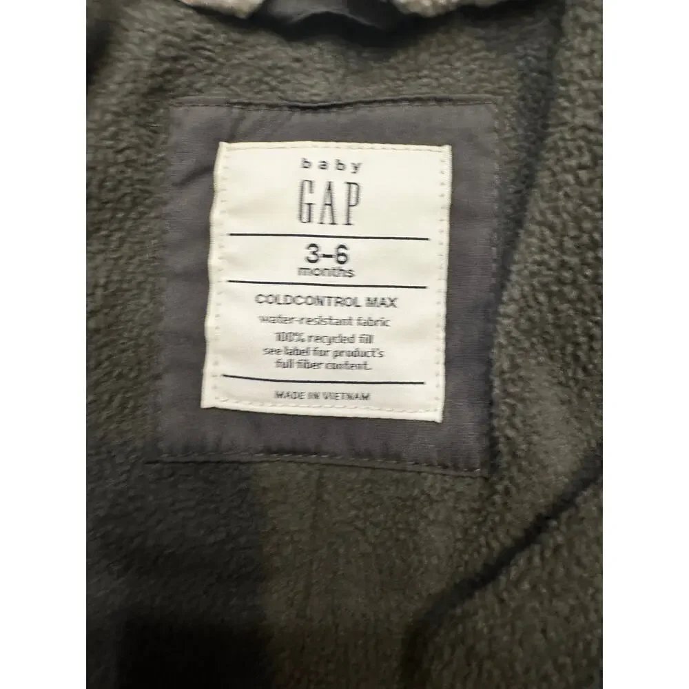 Baby GAP ColdControl Max Puffer Snowsuit 3–6M Bear Ear Hood